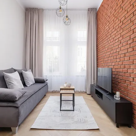 Apartment Industrial Black & Browstrone Loft - Old Town Krakow